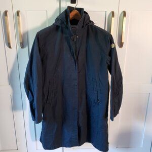 Fjallraven Jacket Womens L Navy Travellers Travel Rain Coat 89850